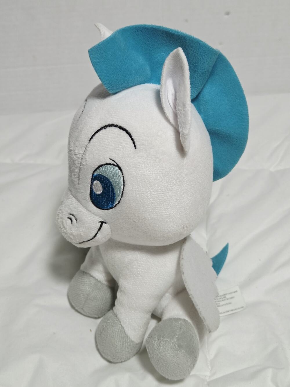 Disney Hercules Baby Pegasus Plush Stuffed Animal White Blue Winged Horse 90's